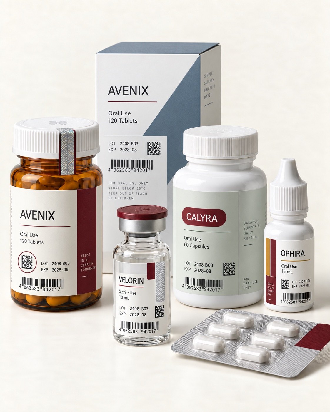 Pharmaceutical packaging labelled by Etalex